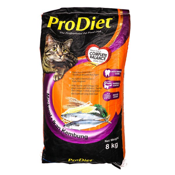 ProDiet 8Kg Mackerel & Ocean FIsh Makanan Kucing Cat Food - Pro Diet