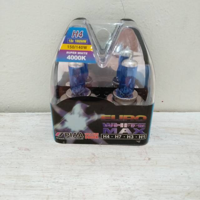 Dop/Bohlamp Halogen H4 12Volt 100/90 Putih PIAA