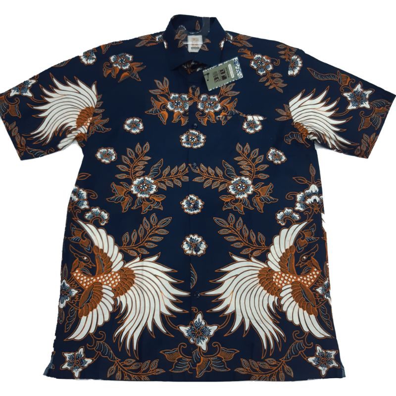 Baju Batik Pria, Batik Lengan Pendek, Batik Pria Modern, Batik Pria Hitam, Batik Pria Dongker