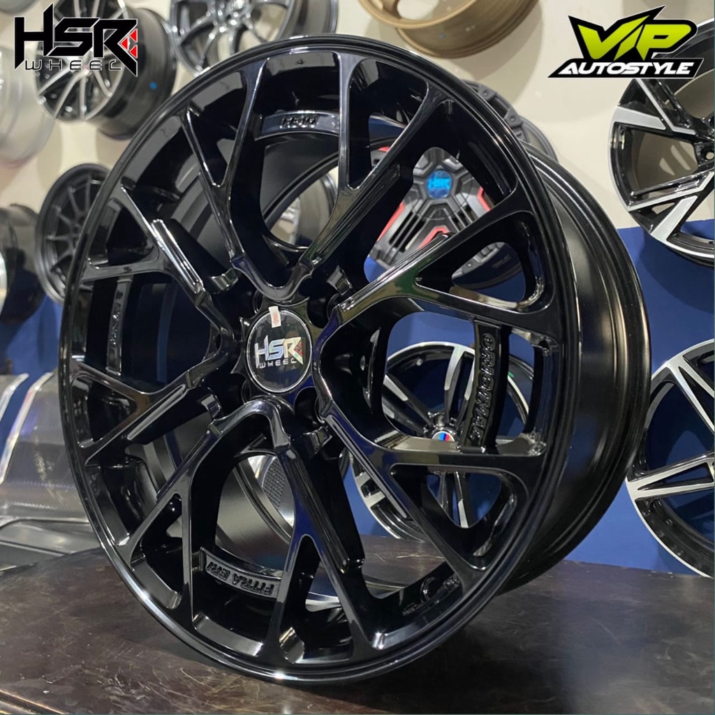 Velg Mobil Ford Fiesta Freed Baleno Swift Ring 17 Lobang 4 Velg HSR FE01 Bisa Di Ban Mobil Bridgesto