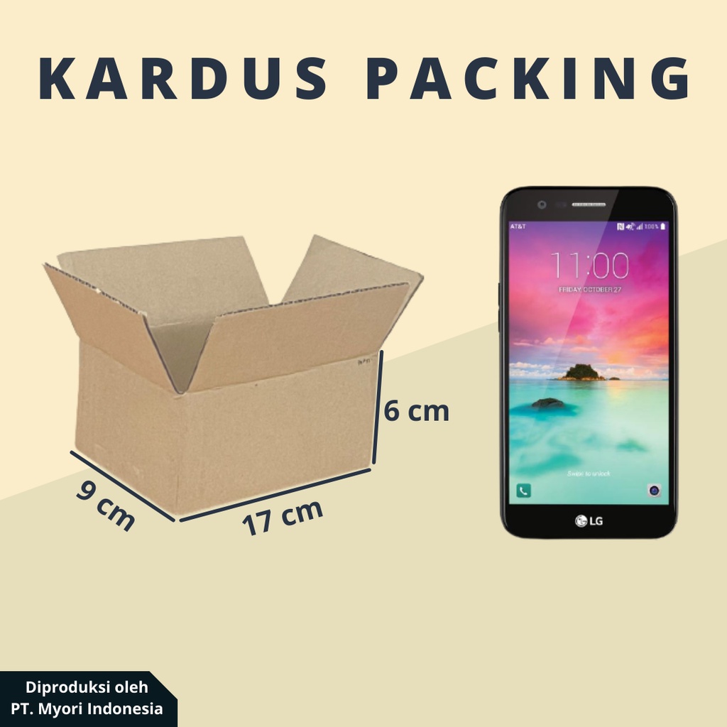 

(Uk. 17 x 9 x 6 cm) | Kardus Packing | Box Packing | Dus Packing