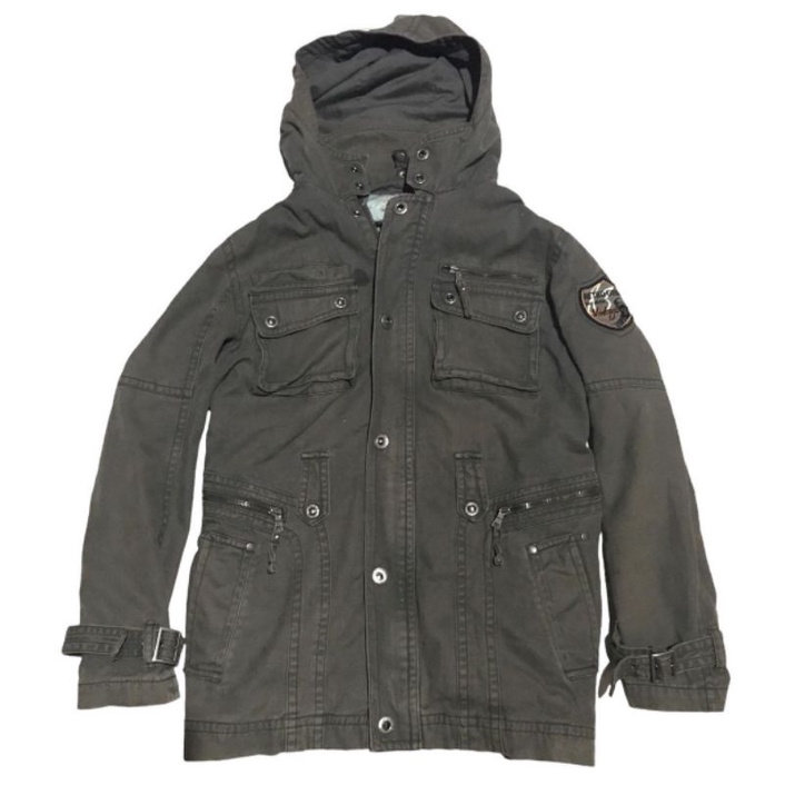 TBJ jeans parka military jacket