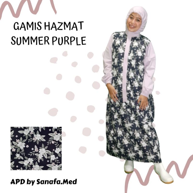 APD GAMIS HAZMAT MOTIF WATERPROOF BAHAN TASLAN/SETARA