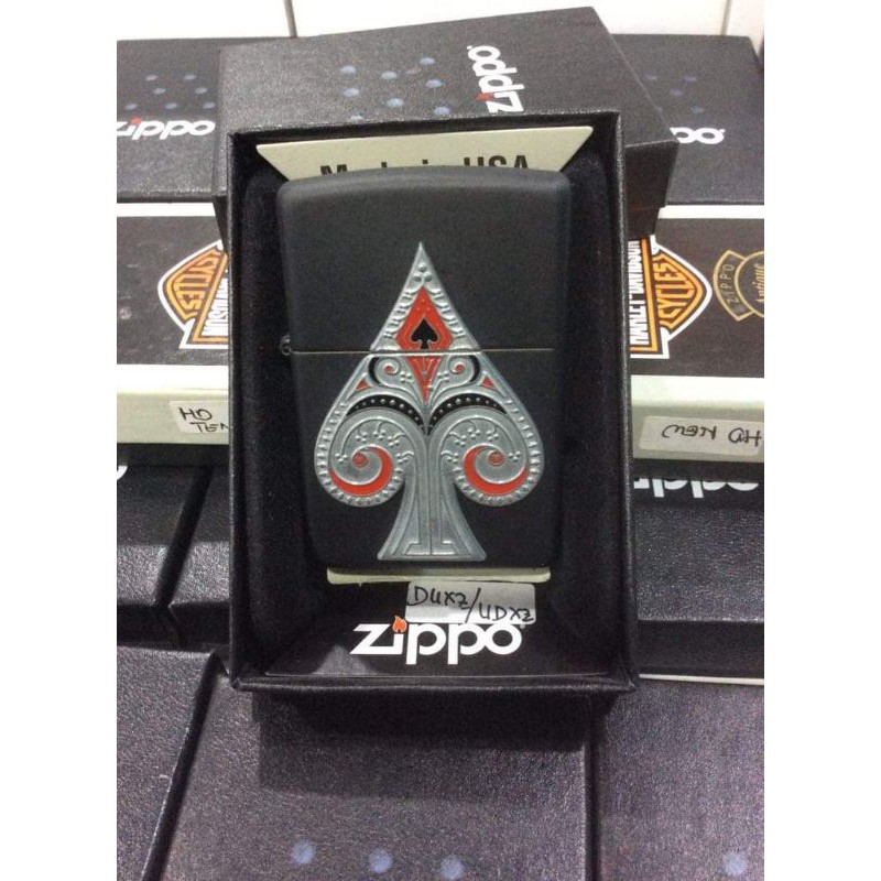 KOREK/MANCIS ZIPPO ORIGINAL SPADE EMBLEM MATTE