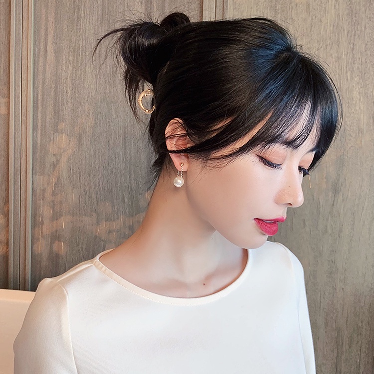 Anting S925 Silver Needle Aksen Mutiara Kecil Gaya Korea Untuk Wanita