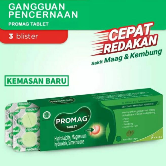 PROMAG Tablet Obat Maag Original Kemasan Baru