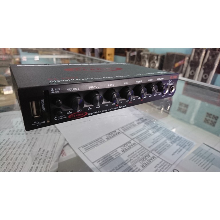 EQUALIZER/pre amp CLARIN MOBIL usb MP3 karaoke JERNIH DETAIL