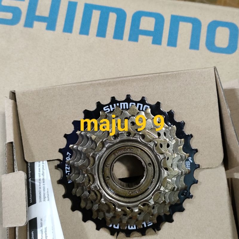 Sprocket Freewheel 7 Speed Shimano Tz500 Drat Ulir Friwil 14 - 28T Ori