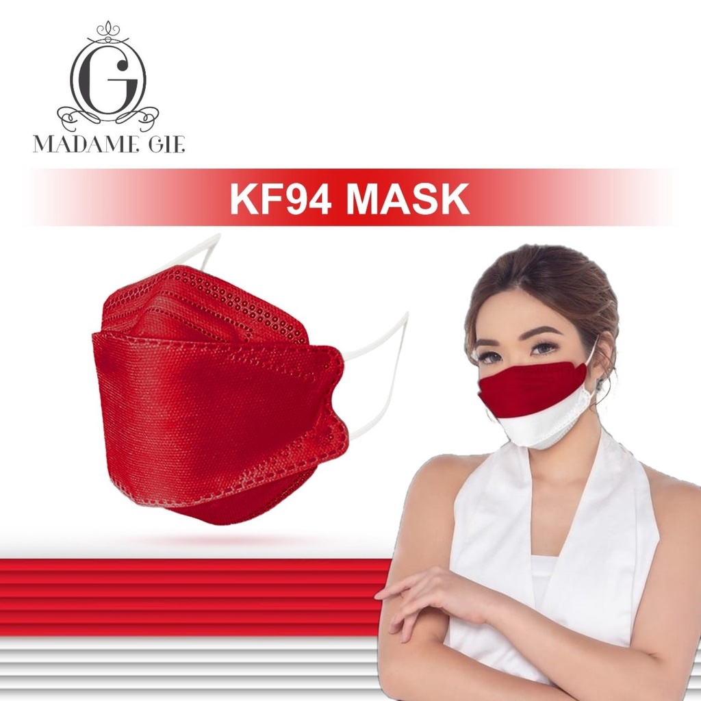 ⭐️ Beauty Expert ⭐️ Madame Gie Protect You KF94 Merah Putih - Masker 1 Pcs