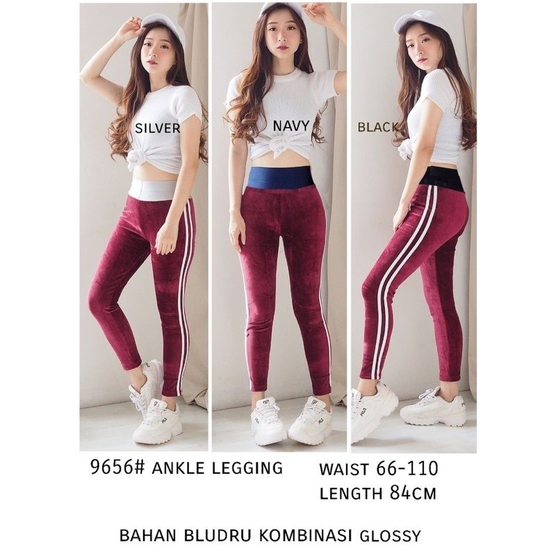 Celana beludru / velvet import / kulot wanita murah / bludru