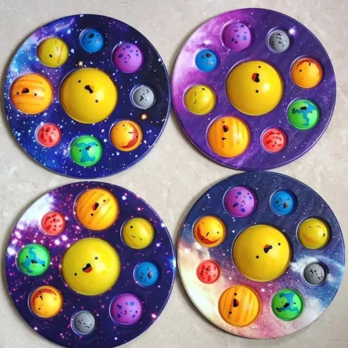Diskon Fidget Simple Dimple Planet Solar Sistem Fat Brain Mainan Anak Pop It.