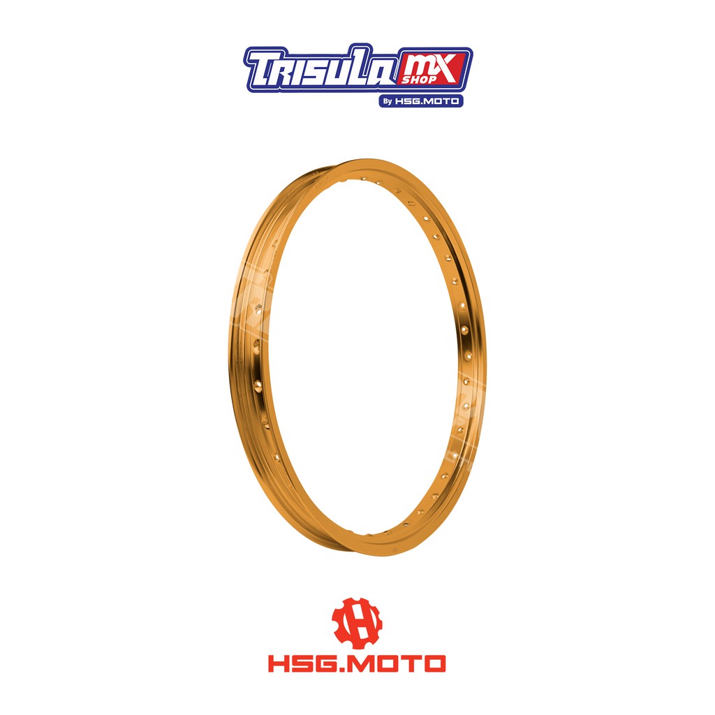 VELG TRAIL BELAKANG TMX ALUM MT RIM 1.85x18 36H - GOLD
