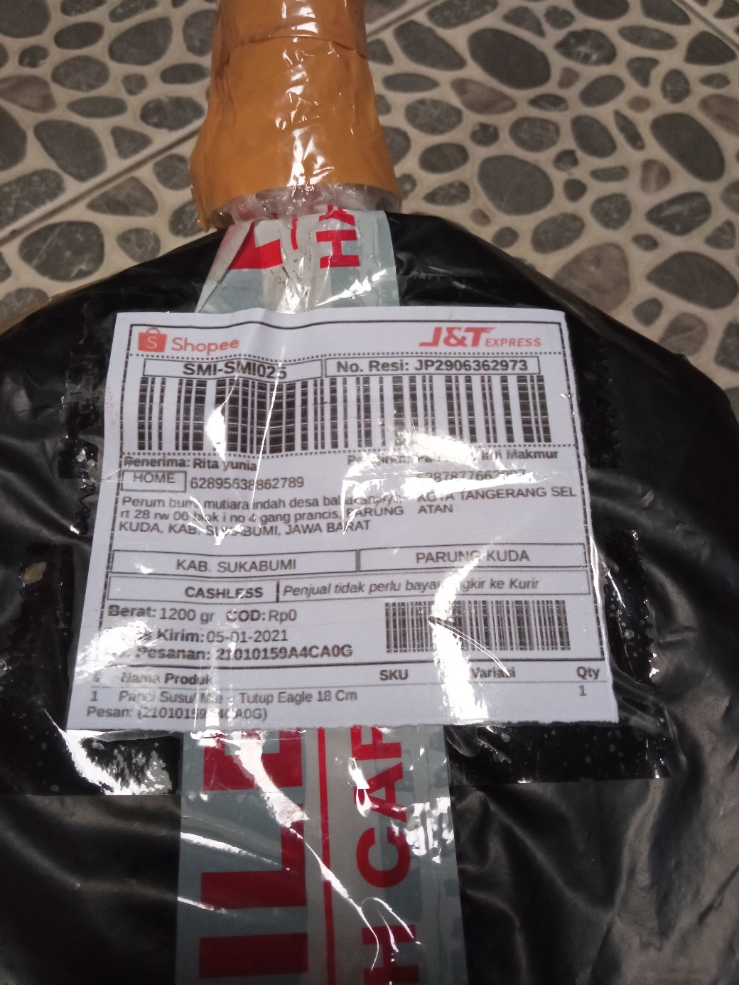 Panci Susu/ Mie + Tutup Eagle 18 Cm