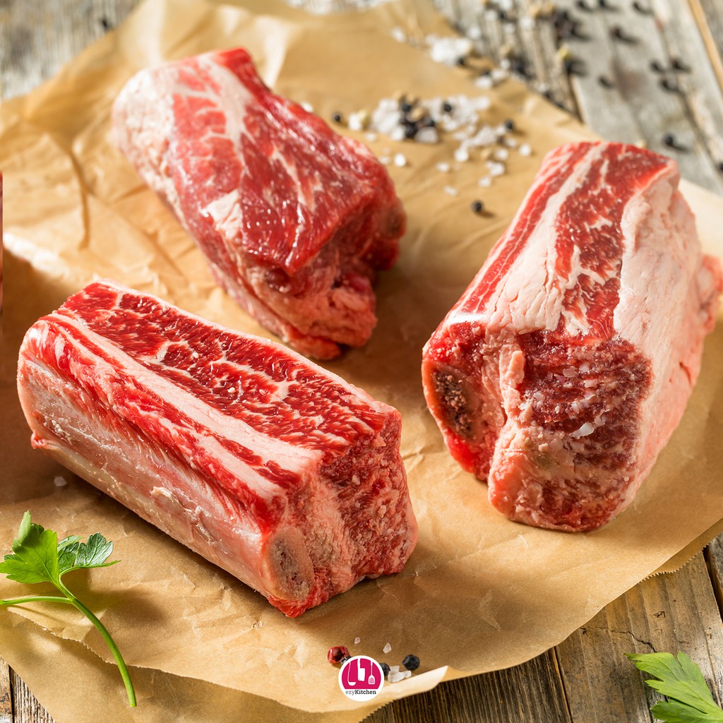 

Short Ribs Beef Daging Sapi Iga potong Kotak 9cm Import AUS Halal 500g