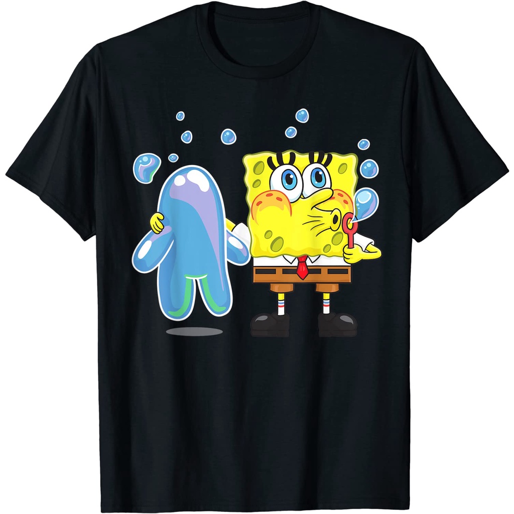 Kaos Anak Mademark x SpongeBob SquarePants - SpongeBob Bubble Technique T-Shirt Fashion Baju Atasan 