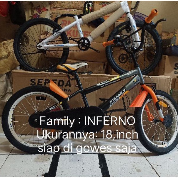 Sepeda Bmx Family Inferno 18,inch second siap gowes mulus