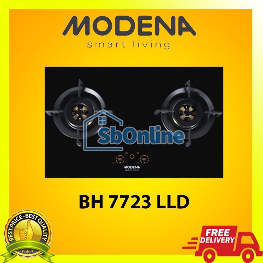 MODENA Kompor Tanam Gas 70 cm 2 Tungku - BH 7723 LLD