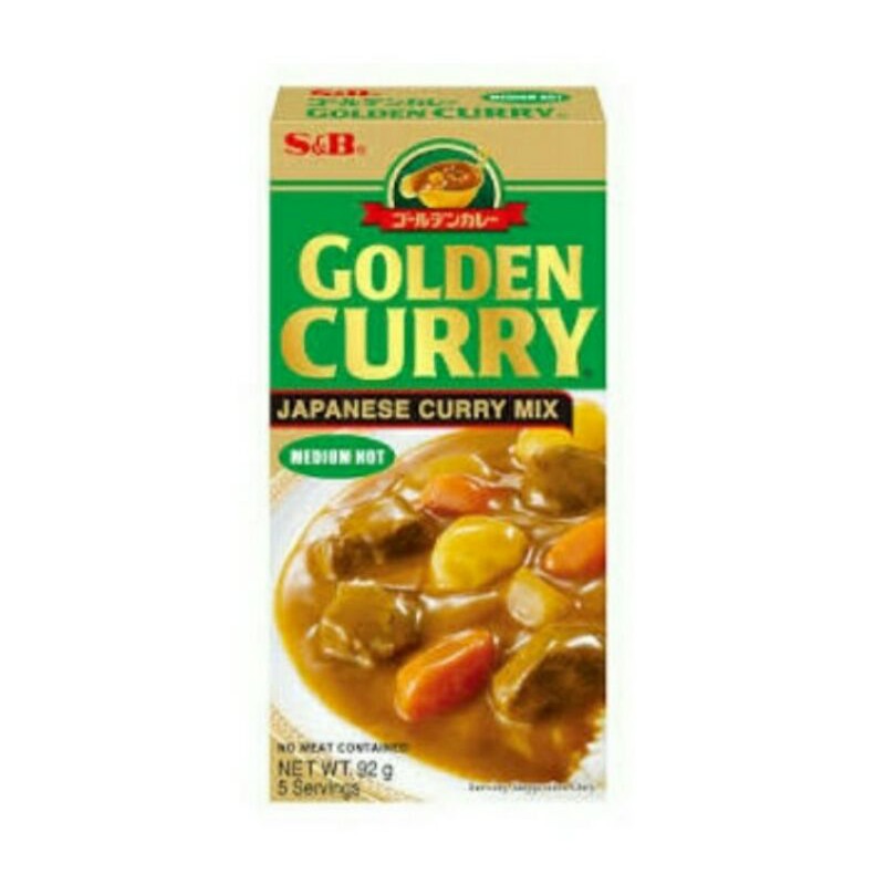 

Golden Curry Medium Hot - Japanese Curry Mix Medium Hot 92gr