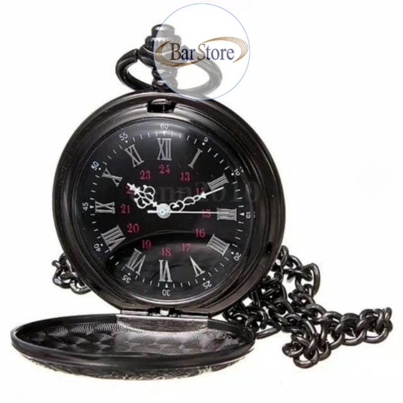 Kado Hadiah Ulang Tahun Unik - Jam Unik Saku Vintage Pocket Watch - Jam Saku Antik Kuno - Jam Tangan Unik Keren Saku Vintage Kalung Kenang Kenangan Souvenir Pernikahan Hadiah Kado Ultah