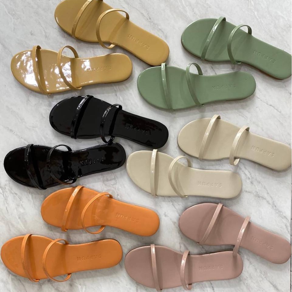 [7.7 Boombastis Sale⚡] - SANDAL FLAT WANITA SP01 SP SENDAL PREMIUM IMPORT