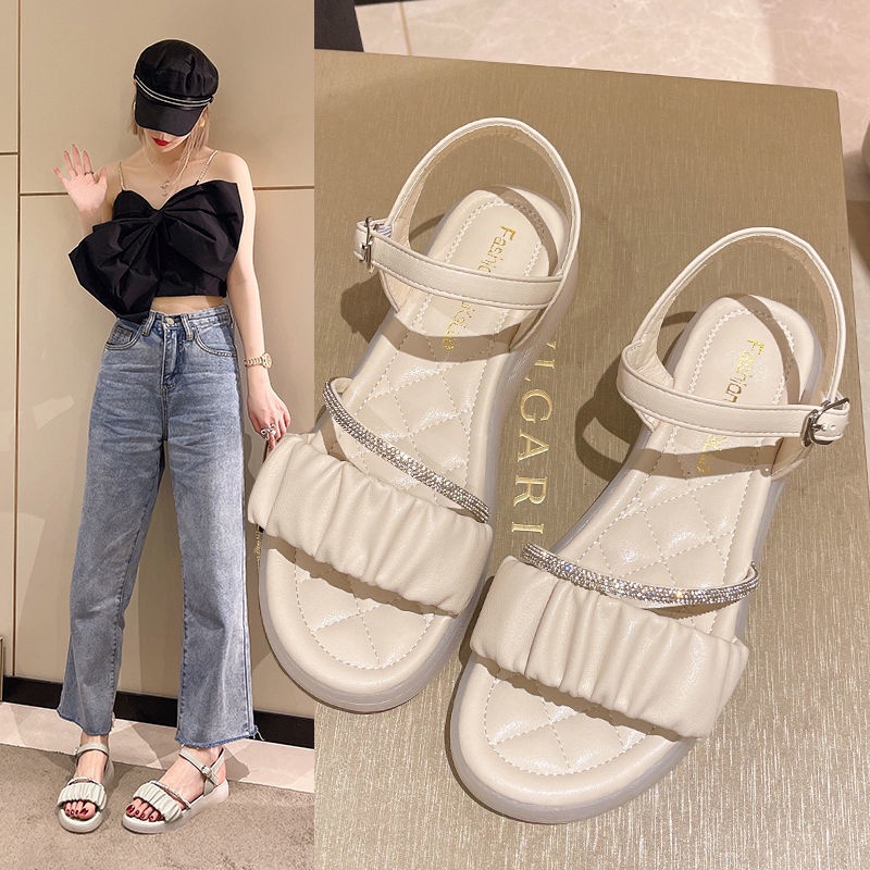 [COZY] Sheila Sandal Tali Manik Korea Fashion Wanita Import