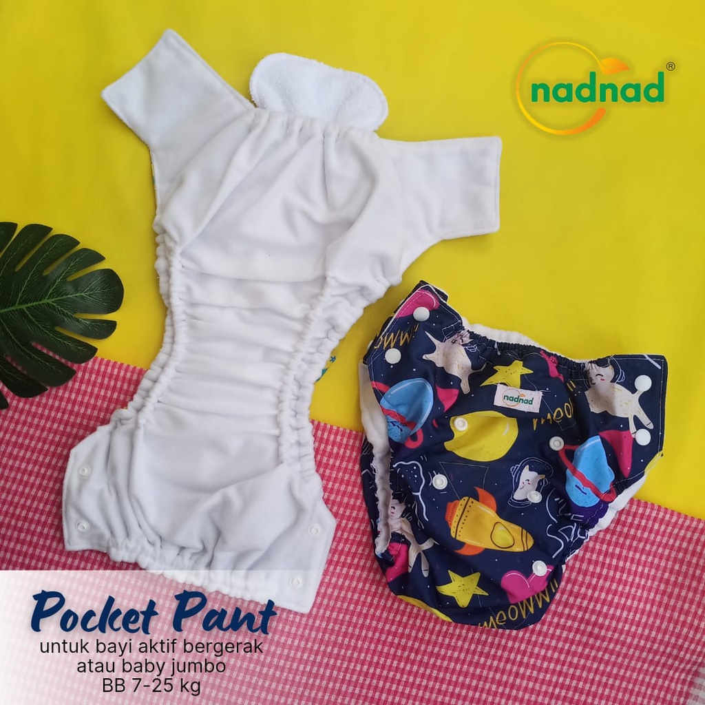 Promo Paket Murah Clodi Pocket Pants 3 Pcs Popok Kain Cuci Ulang BB 7-25 kg