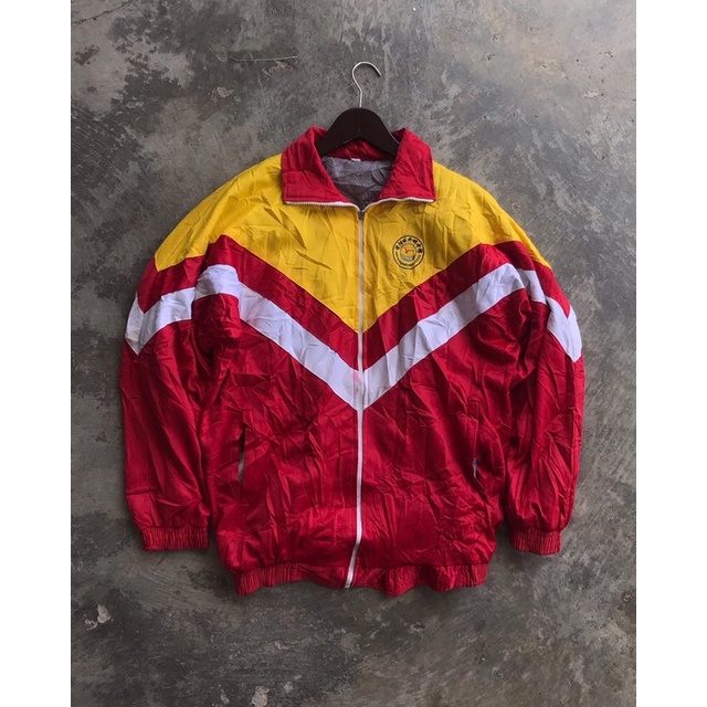 Jaket color block windbraker second