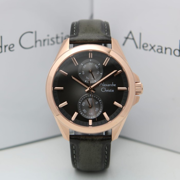 [ ORIGINAL ] Jam Tangan Pria / Cowok Alexandre Christie 6573 AC 6573 - Biru ori