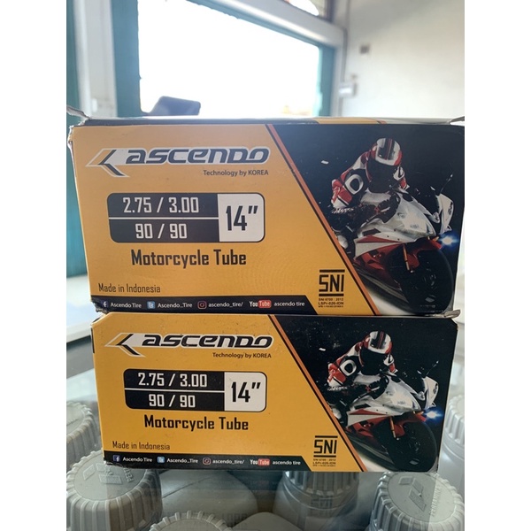 BAN DALAM 275/300-14 ASCENDO (90/90-14)