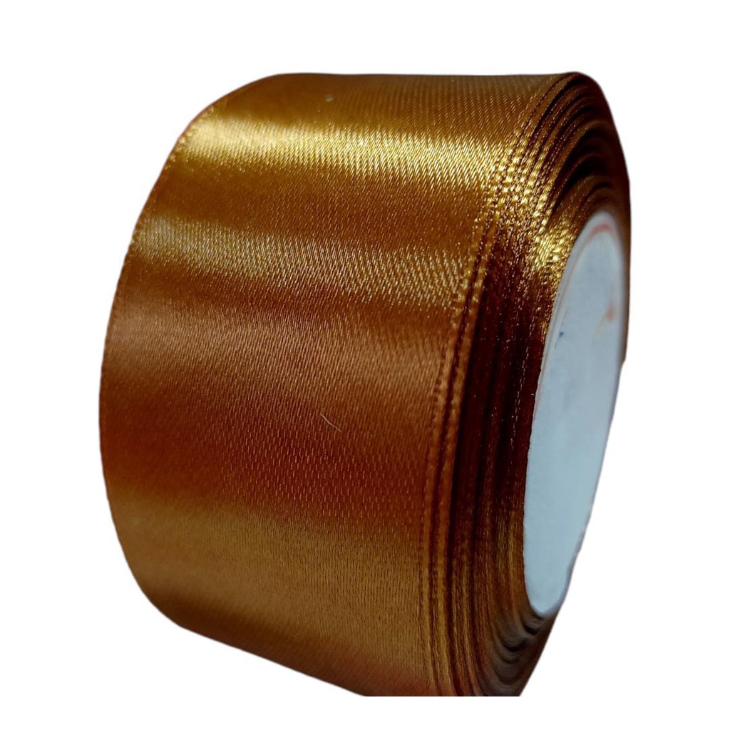 

Pita Satin Coklat Gold Ukuran 1.5 inch /4cm