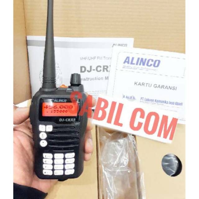 HT ALINCO DJ CRX5 DUALBAND VHF &amp;UHF ORI MURAH - HT ALINCO CRX5 DUALBAND GARANSI RESMI MURAH