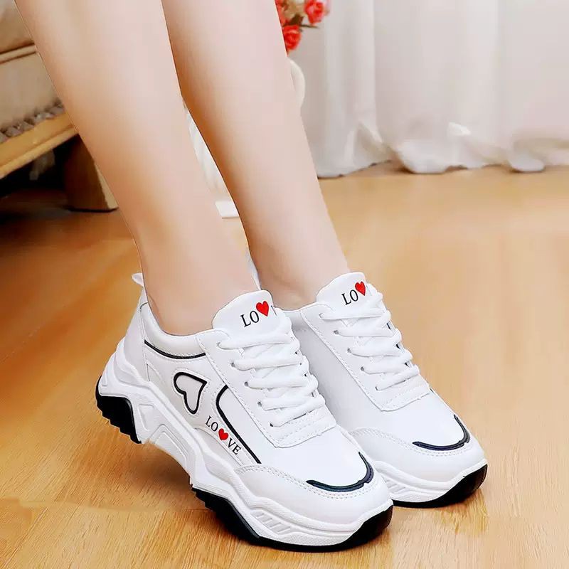 sneakers wanita love you korean style