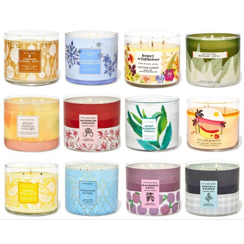 Bath & Body Works 3 Wick Scented Candle