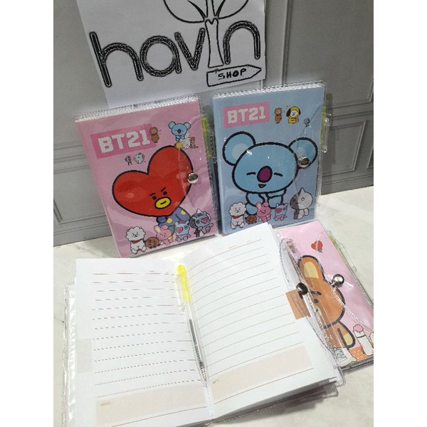 AGENDA ada bonus PEN BTS BT21-5