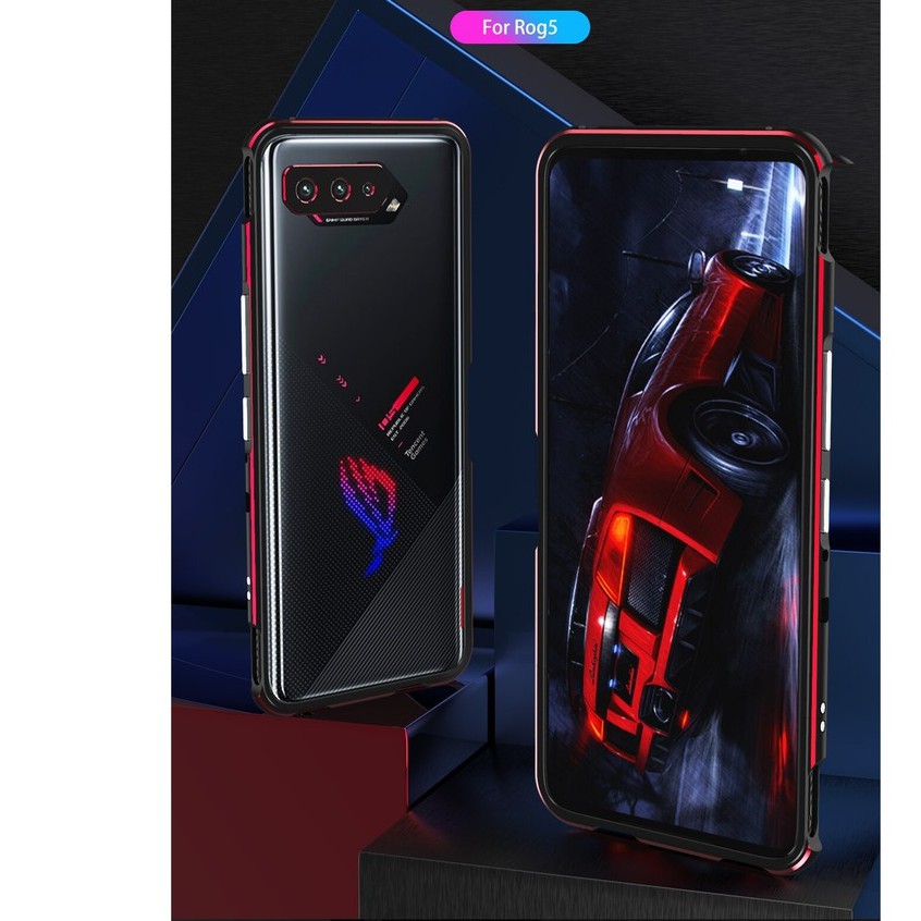 Case Asus ROG Phone 5 (ZS673KS) Hardcase Bumper Aluminium Metal Premium Quality Full Protection