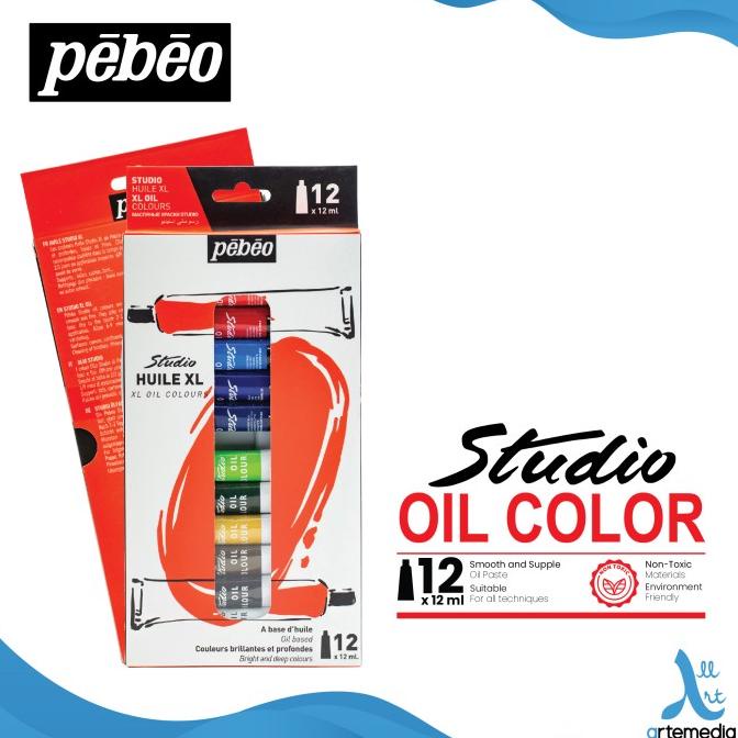 

Cat Minyak Pebeo Studio Oil Paint 12X12Ml Tube Set