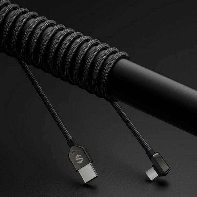 Black Shark Right Angle Cable USB-C Fast Charging