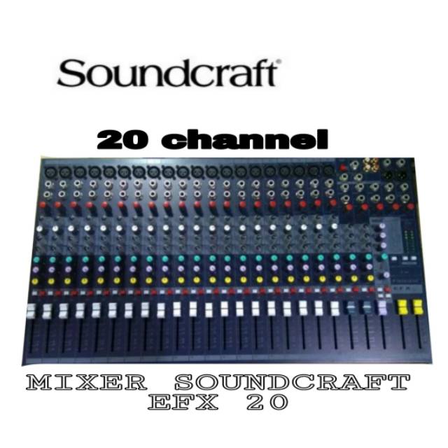 MIXER SOUNDCRAFT EFX 20 (20 channel)