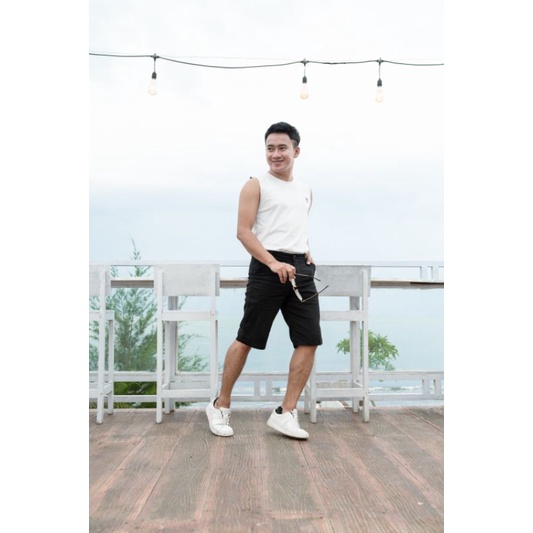 CELANA PENDEK REVER HITAM ORIGINAL - SURFING - CHINO -DISTRO