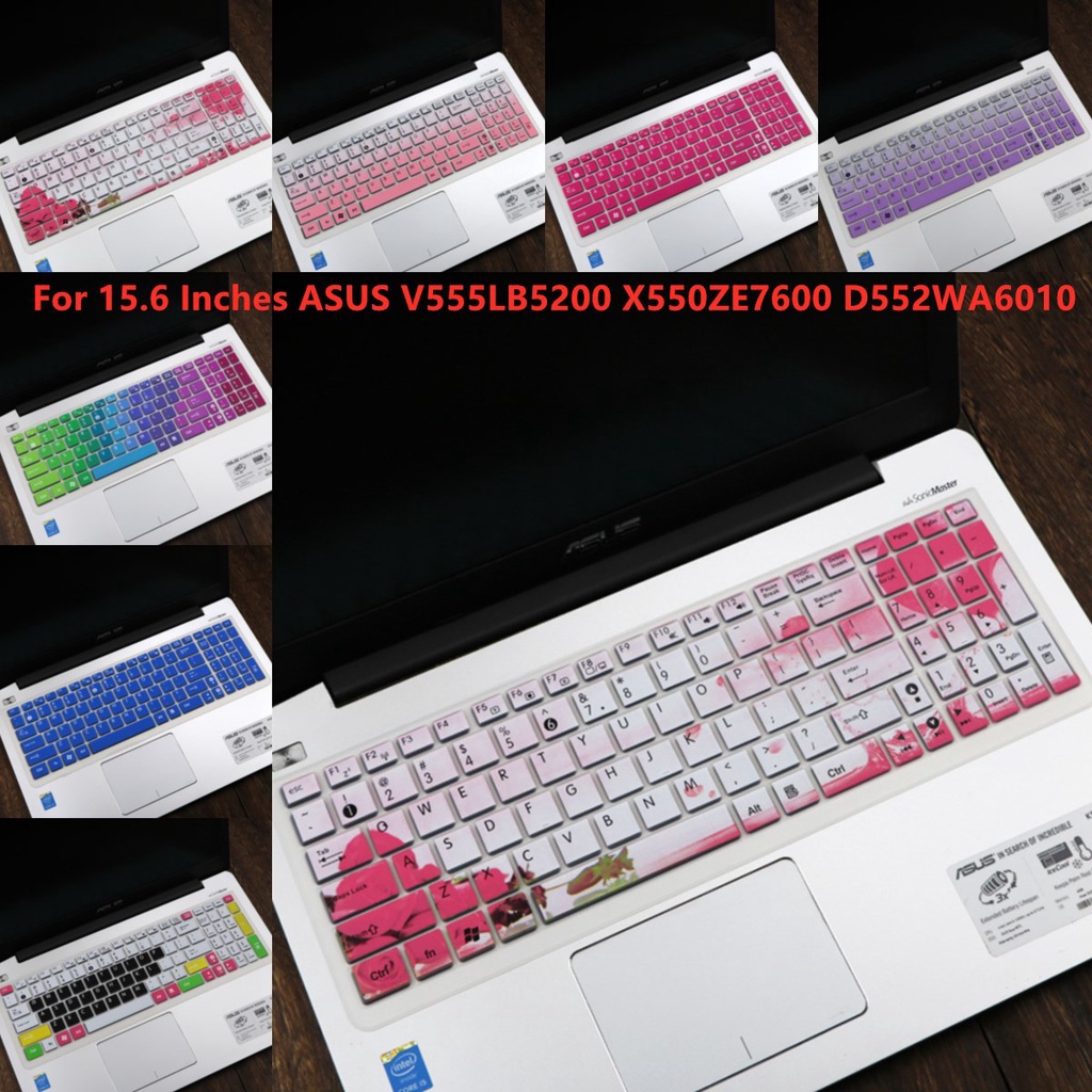 For 15.6 Inches ASUS V555LB5200 X550ZE7600 D552WA6010 Soft Ultra-thin Silicone Laptop Keyboard Cover Protector