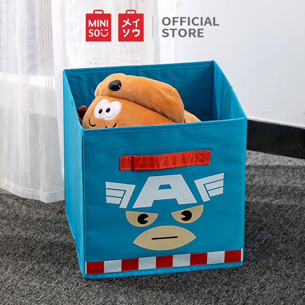 MINISO Marvel Rak Box Kain Serbaguna Storage Kain Dengan Tanpa Tutup