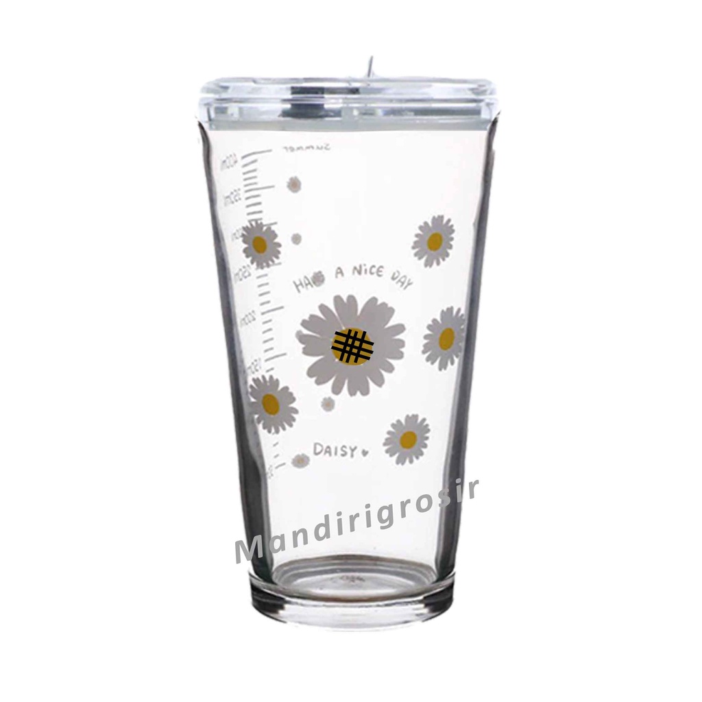 Gelas kaca * tumbler * Gelas ukur * Gelas Gambar lucu * 450ml-YS-19-12