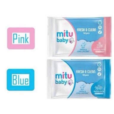 ^ KYRA ^ Mitu Baby Tisu Basah Cocok Buat Traveling Praktis Travel Pack Tissue - Kemasan isi 4 Lembar