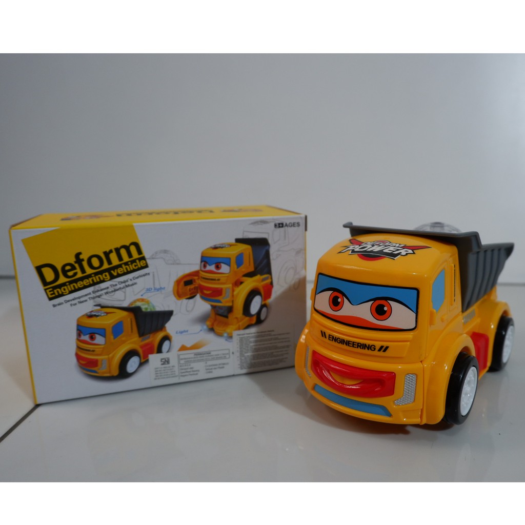 ROBOT TRAKTOR, ROBOT JOGET, MAINAN ANAK, DEFORM ENGINEERING VEHICLE