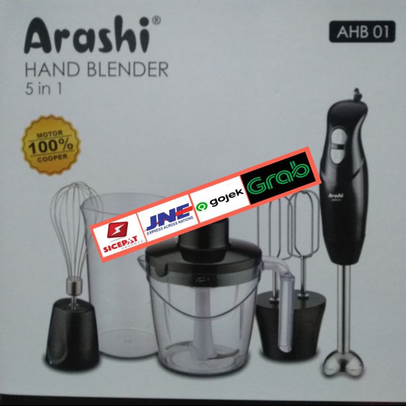 ARASHI HAND BLENDER 5in1 AHB 01/BLENDER TANGAN