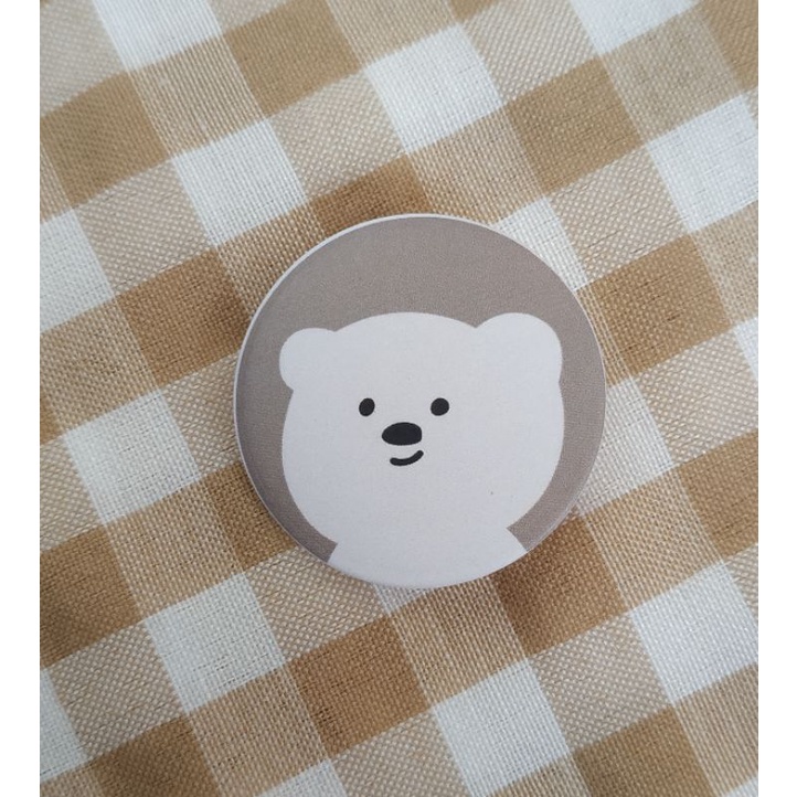 PIN TAS / PIN TOTEBAG / PIN BROS / PIN BROS TAS / PIN BUTTON / PENITI BROS / PIN BROS LUCU / BT21 / PIN ESTETIK /AKSESORIS TAS-Bear