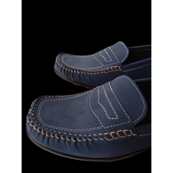 Sepatu Slip on Pria  Santai  Sepatu Casual pria Formal biru