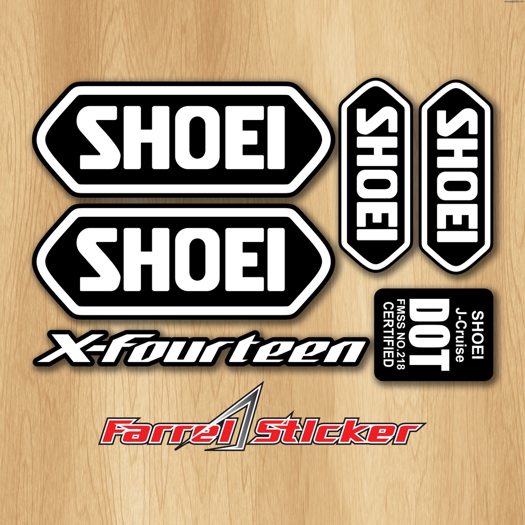 Sticker helm X Fourteen stiker Helmet SET SHOEI X-Fourteen