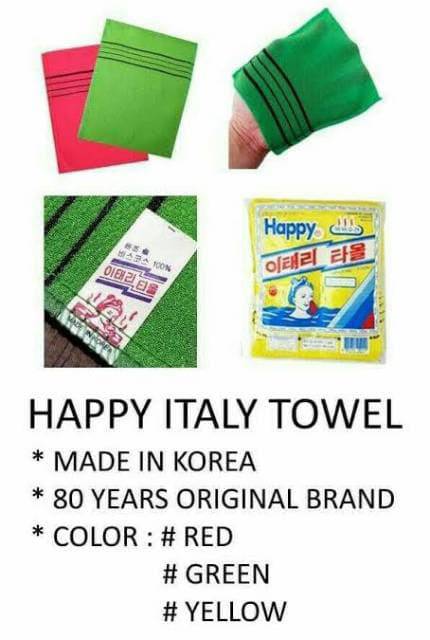 Handuk lulur korea italy towel