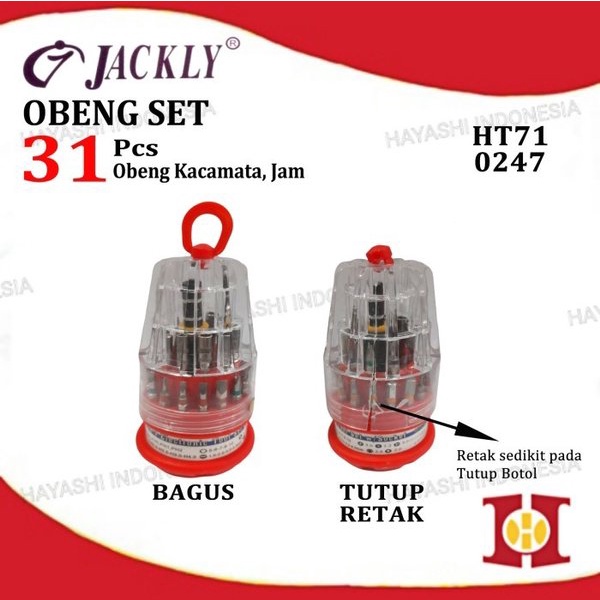 Obeng Set 31 Pcs Service Jam Kacamata HP Handphone PC Komputer Laptop